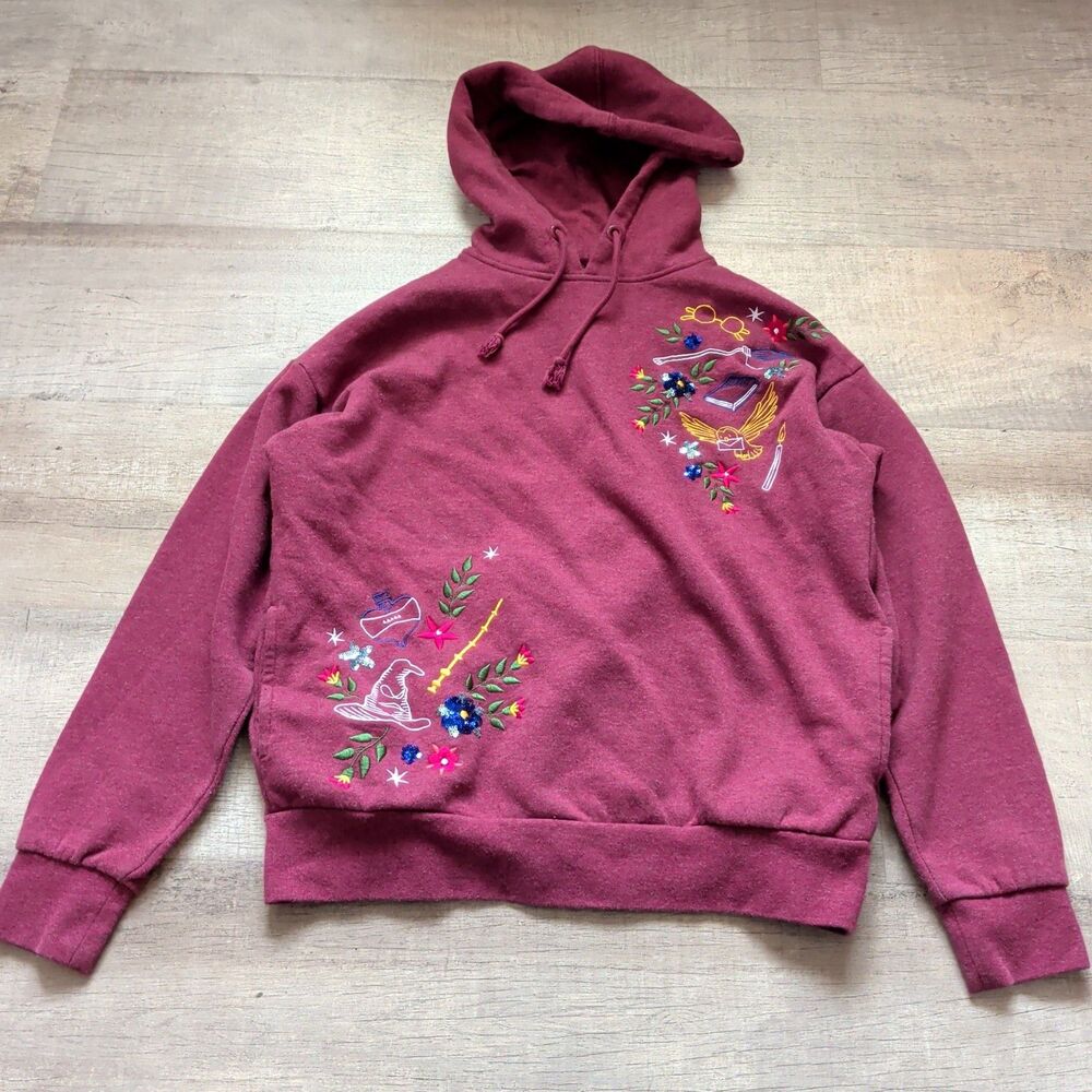 Her Universe Harry Potter Floral Icons Hoodie Her Universe Exclusive Sz XS EUC